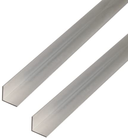 Alberts 499235 Winkelprofil | Aluminium, natur | 1000 x 50 x 50 mm | 2er Set