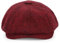 KeepSa Newsboy Stil Tellermütze Schirmmütze Herren Damen - 8 Panel Peaky Fischgräten Tweed Retro Schiebermütze Schlägermütze Gatsby Cap - 61cm, Weinrot