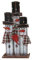 Chrischle Schneemann Familie Dekoration Haustürdekoration Schaufensterdeko Weihnachten 90x42x16,5cm