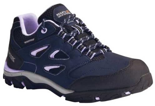 Regatta Holcmbe Low Kids Waterproof Walking Shoes Navy BLZ/Lilac 10 UK Child