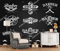 XLMING Fond d'écran 3D personnalisé salon de coiffure fond un salon de coiffure emblèmes craie Design moder Papier Peint 3D Salle de séjour Chambre à coucher Salle de séjour Mural enfant-200cm×140cm