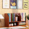 ZWEBY Desktop Bücherregal Bürotechnik Desktop Storage Box Buch-Ausstellungsstand Frisierkommode for Jeden Schreibtisch Schreibtisch Bücherregal (Farbe : Braun, Size : 60x20x34cm)