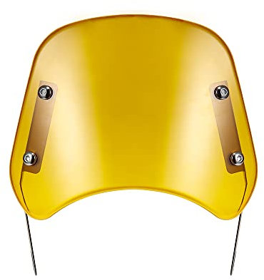 Universal Motorrad Windschutzscheibe Windshield Windabweiser für 5 '' - 7 '' Scheinwerfer Motorrad (Gelb)