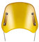 Universal Motorrad Windschutzscheibe Windshield Windabweiser für 5 '' - 7 '' Scheinwerfer Motorrad (Gelb)