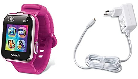 VTech Kidizoom Smartwatch DX2 Framboise + Chargeur USB