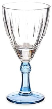 Vivalto Crystal Lot de 6 verres à vin Bleu Capacité 275 ml