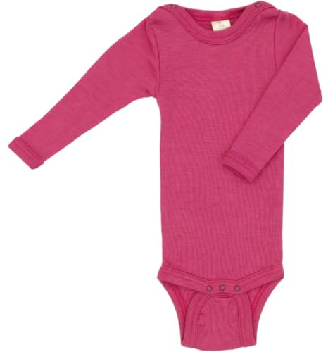 Engel Baby Body Langarm, 70% Wolle (kbT) und 30% Seide