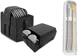 Organizador de vasos y cuencos de fieltro, almacenamiento de armario de cocina para 8 platos, almacenamiento de vajilla de camping, soporte de platos de camping, soluciones de almacenamiento para