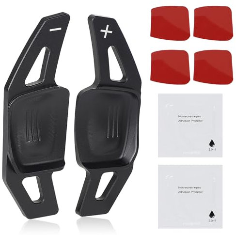 EFUTURETIME Estensioni Shift paddle per Volante di Alluminio per V_W Volante Decorazione, Nero