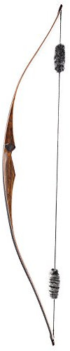 54 Zoll Traditioneller Langbogen 20-35lbs Handgemachter Recurve Bogen Holz Jagdbogen Reiterbogen für Schießübungen Erwachsene Rechte Hand (30 lbs)
