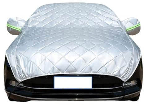 Autoabdeckung für Audi Q2 Hagelschutz Auto Wasserdicht Halbgarage UV Beständige Halbe Auto Abdeckplane Staubdicht Schneefest Outdoor Indoor