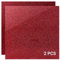 Creatorally 3mm Panneaux Acrylique, 2 Pièces Feuille Acryliques Opaque Rouge Pailleté 30,5x30,5 cm, Colorées Plexi-Glass pour Découpe Au Laser, Coloré, Affichage Panneau Peinture DIY