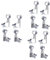 VICASKY 12stücke Ukulele Stimmwirbel Geschlossene Tuning Pegs Für Präzise Stimmung Robustes Design Elegantes Erscheinungsbild Für Ukulele-enthusiasten Und Musikliebhaber