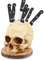 Portacuchillos Calavera, Portacuchillos Zombie para Cocina, Organizador de Cuchillos con Forma de Esqueleto, Portacuchillos Gótico para Cocina, Gadgets para Decoración del Hogar,Novedad para Halloween