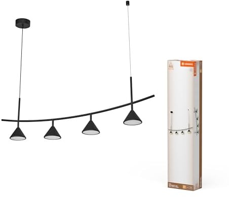 LEDVANCE Decor Fuji 4xPendant, 13W, 3000K in Schwarz