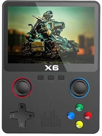 X6 Consola Retro Portatil, Mini Consola Retro De 10000 Juegos, Joystick 3D Dual De 3.5 Pulgadas Retro Game Console De Pantalla OCA IPS, Emulador Consola Retro Soporta 11 Tipos De Simuladores