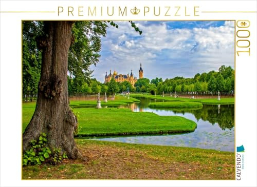 CALVENDO Puzzle Schlossgarten mit barockem Kreuzkanal | 1000 Teile Lege-Größe 64 x 48 cm Foto-Puzzle für glückliche Stunden