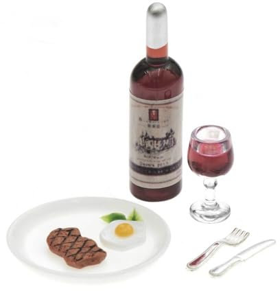Rico Design Mini-Dinner-Set, 8-teilig, für die Welt der Wichtel