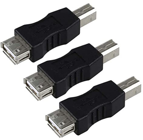 Reinscer 3 adaptadores USB tipo A hembra a USB tipo B macho