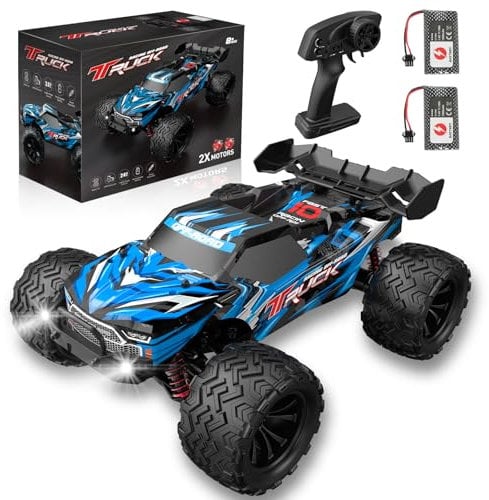 BORSTOYPRO 1:16 Fast RC Car, 40KM/H High Speed Remote Control Truck for Adult, 4WD Remote Monster Truck Vehicle 4X4 Off-Road RC Cars with Two Batteries for Boys Adults Age 8+