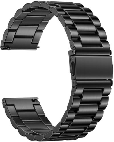 Netolo Uhrenarmband 20mm - Edelstahl Metall Ersatzband Kompatibel mit Samsung Galaxy Watch 7 Armband, Galaxy Watch 4 5 6 FE, 4 6 Classic, 5 Pro, Active 2, für Garmin Vivoactive 5 Armband