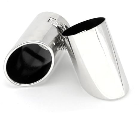 Auto Auspuffblende Für VW Für Passat CC Für Passat B6 3C Fit 52-73mm Auto-Auspuff-Schalldämpfer-Endstück-Endstück Chrom Hinten Runder Edelstahl-Schalldämpfer Auto Auspuffendrohr