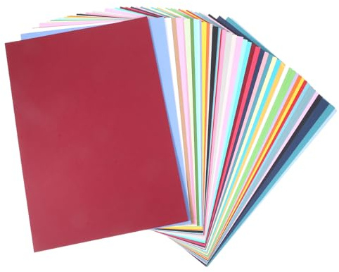 40 Pcs Tonpapier A4 Bunt in 20 Farben, 230 g/m² Bastelpapier Bunt Din A4 Papier, Dickes Bastelkarton Buntes Papier Tonkarton für DIY Origami und Bastelprojekte (40)