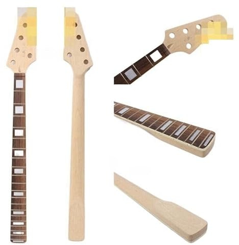Bassgitarre NNeck 20 Fret 34 Zoll Reverse Head Ahorn Palisander Griffbrett Dot #B5