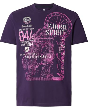 Jan Vanderstorm Herren T-Shirt Dominik Lila, 60/62