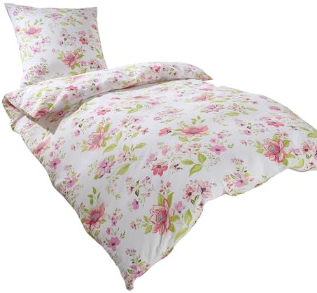 Traumschlaf Seersucker Bettwäsche Fleur Weiss