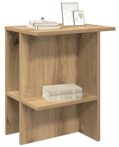 vidaXL Couchtisch 2 pcs Artisan-Eiche 40 x 30 x 49 cm Holzwerkstoff, Moderner Tisch, praktische Ablage, stylischer Kaffee, Platz für Alles, minimalistischer Wohnraum-Hit