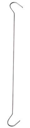 Direct Bazaar 12 x Double Hook Suspension Ceiling Wire for Sign Boards, 508 mm / 20 inch