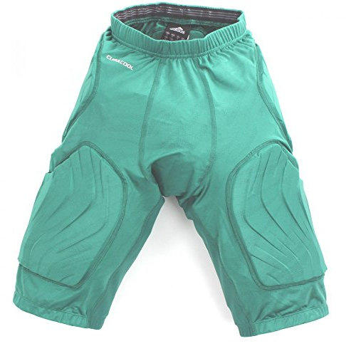 adidas Herren Pad Short GFX Basketball Sporthose gepolstert grün NEU O24757