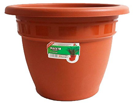 SOLER Maceta de 50 cm Redondo de plástico Reciclado