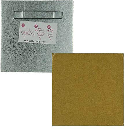 BOLHE - Lot de 10 attaches adhésives 100x100 mm max 6 kg pour intérieur - Fixation Dibond et miroir - Gris
