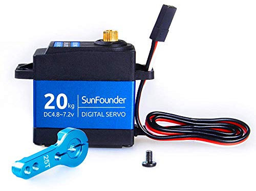 SUNFOUNDER 20KG Servo Motor High Torque Servo, TD8120MG Metal Gear Digital Servo, Aluminium Case, Control Angle 270° for RC Robot Cars