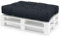 Spatium Coussins pour Palette Euro extérieur et intérieur Amovible taie d'oreiller imperméable Anthracite Siège 120x60x15
