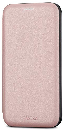 CASEZA Cover iPhone 11 PRO Oro Rosa Similpelle a Libro Dublin Custodia Eccellente in Pelle Sintetica a Portafoglio per iPhone 11 PRO (5.8) - Ultra Sottile con Chiusura Magnetica