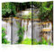 decomonkey Paravent Raumteiler Innen Wasserfall Natur 225x172 cm 5 Teilig Beidseitig Room Divider Wall Raumteiler Stehend Trennwand Sichtschutz Spanische Wand Sichtschutzwand Wohnzimmer Holz Wald