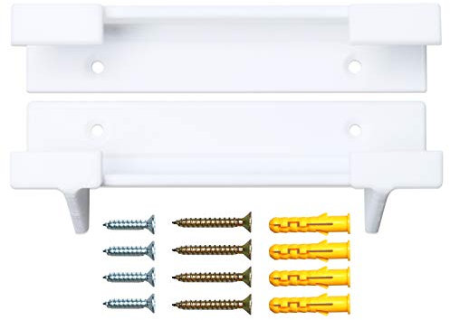 SHEAWA Enhancement Wandhalterung Wandhalterung Halter für PlayStation 4 PS4 Slim Pro Konsole Came Pad (PS4, Weiß)