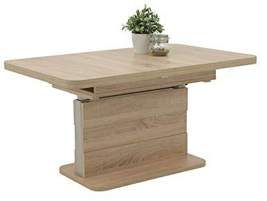 wohnfuehlidee Gustav Couchtisch, Holzwerkstoff, Spanplatte, Sonoma, 110-150 x 70 x 58-76 cm