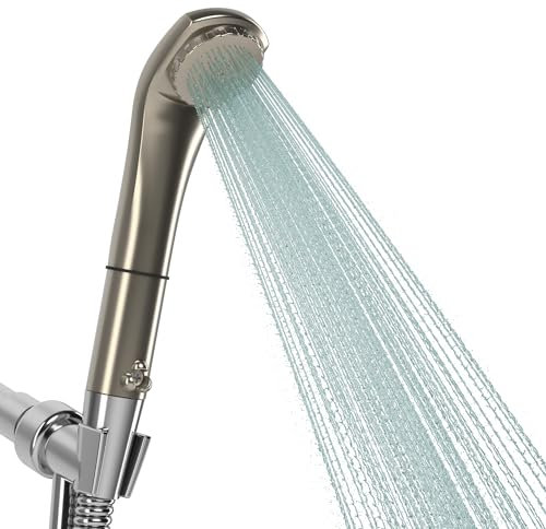 Purebble II Japanese Microbubble Shower Head | Made in Japan | Deep Cleansing, Water-Saving, High-Pressure Spa Experience | Eco-Friendly, Easy Installation (Champagne Gold)