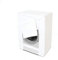 GEMITEX Coprilavatrice Impermeabile E Antimacchia Gemma con Cerniera, Bianco, Ideale per Rivestire Proteggere E Mascherare La Lavatrice, 80 x 60 x 60