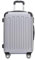 BEIBYE- Hartschalenkoffer Koffer Trolley Rollkoffer Reisekoffer Zahlenschloß 4 Zwilings-Rollen (Silver, Large-76cm)