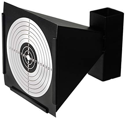 GUGULUZA Porte Cible Conique 14x14 cm Supports de Cible Metallique Noir