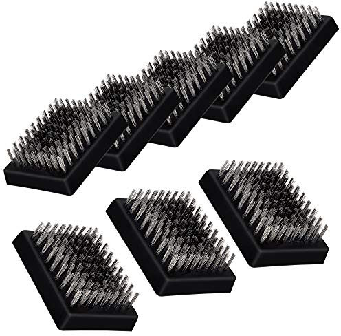 8,4 cm x 6,3 cm Grillbürste Ersatzköpfe 8er Set, Leonyo Grill Reinigungsbürste Austauschbare Köpfe, Grillreiniger Nachfüllung