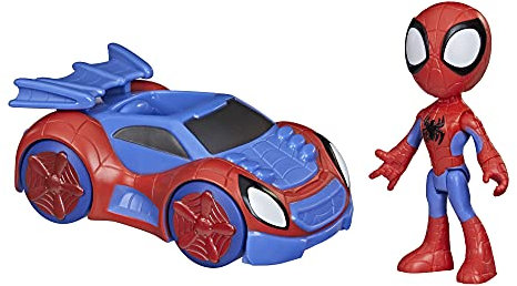 Hasbro Spidey and his Amazing Friends Marvel Spidey and His Amazing Friends Spidey Action-Figur und Web-Flitzer Fahrzeug, für Kinder ab 3 Jahren, F1940