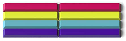 DROP MiTo GMK Pixel Custom Keycap Set - Doubleshot Cherry Profile - Compatible with Cherry-MX Style Mechanical Keyboards (Spacebars Kit), Black