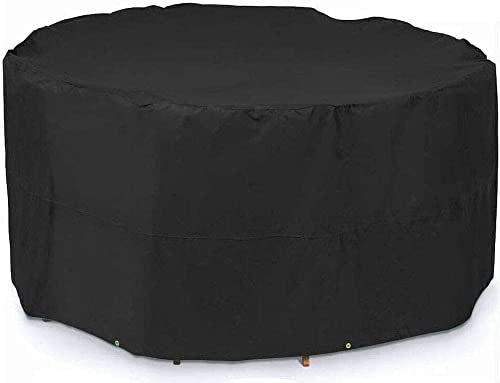 Housse Table Jardin, Bache Salon Jardin Ronde, Bache Protection, Housse Protection Salon Jardin, Protection Extérieure Résistante Imperméable Meubles 210d Oxford (Size : 140x110cm)