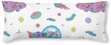 BELUM | Kissenbezug aus 100% Baumwolle Universe Rick and Morty Bett 90 cm, weicher Kissenbezug, Kissenbezug in verschiedenen Größen